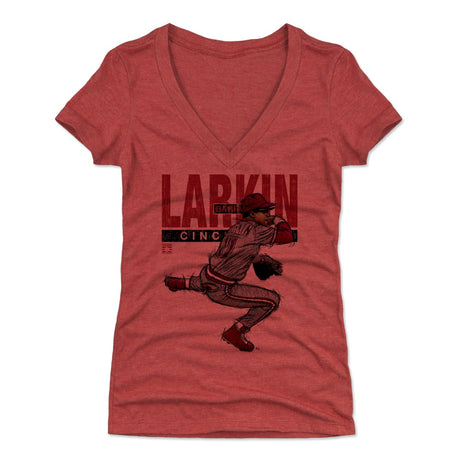 Barry Larkin Women's V-Neck T-Shirt | 500 LEVEL