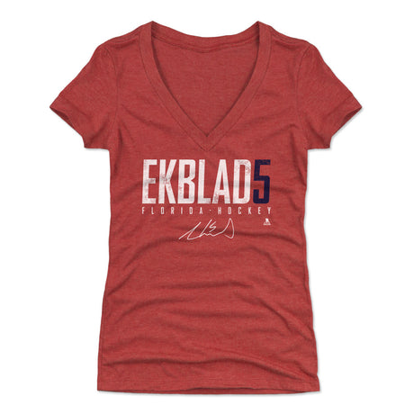 Aaron Ekblad Women's V-Neck T-Shirt | 500 LEVEL