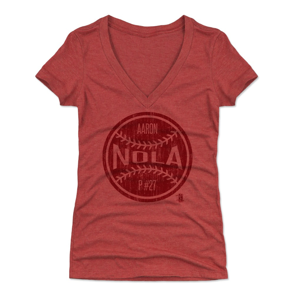 Aaron Nola Women's V-Neck T-Shirt | 500 LEVEL