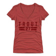 Mike Trout Women's V-Neck T-Shirt | 500 LEVEL