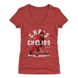 Chris Chelios Women's V-Neck T-Shirt | 500 LEVEL