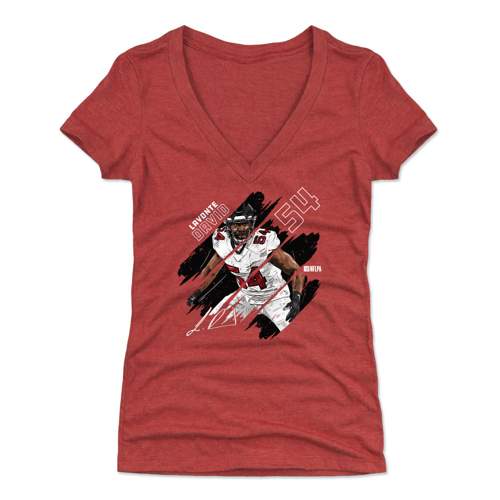 Lavonte David Women's V-Neck T-Shirt | 500 LEVEL