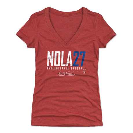 Aaron Nola Women's V-Neck T-Shirt | 500 LEVEL
