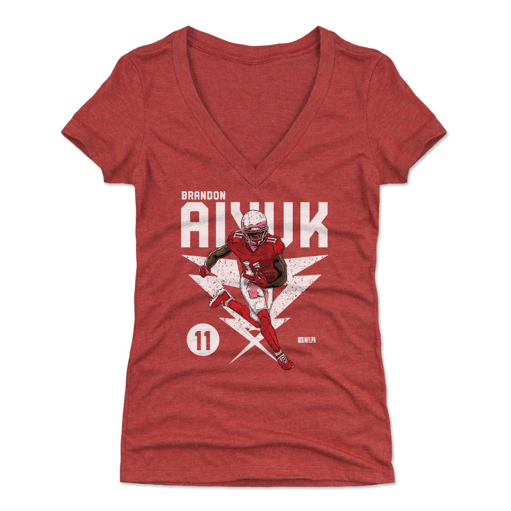 Brandon Aiyuk Women's V-Neck T-Shirt | 500 LEVEL
