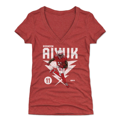 Brandon Aiyuk Women's V-Neck T-Shirt | 500 LEVEL