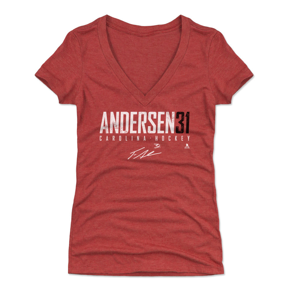 Frederik Andersen Women's V-Neck T-Shirt | 500 LEVEL