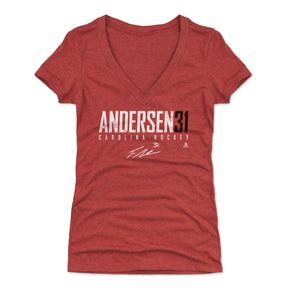 Frederik Andersen Women's V-Neck T-Shirt | 500 LEVEL