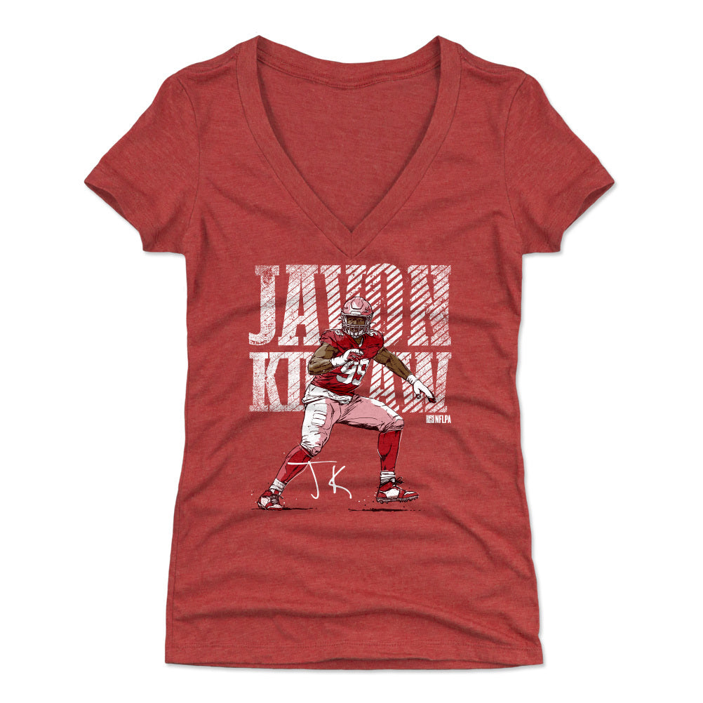Javon Kinlaw Women&#39;s V-Neck T-Shirt | 500 LEVEL