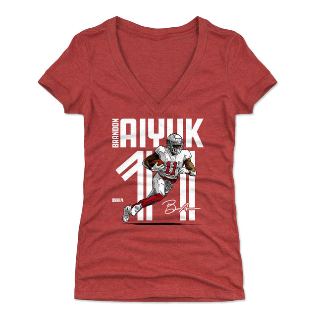 Brandon Aiyuk Women's V-Neck T-Shirt | 500 LEVEL