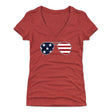 USA Women's V-Neck T-Shirt | 500 LEVEL