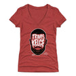 Travis Kelce Women's V-Neck T-Shirt | 500 LEVEL