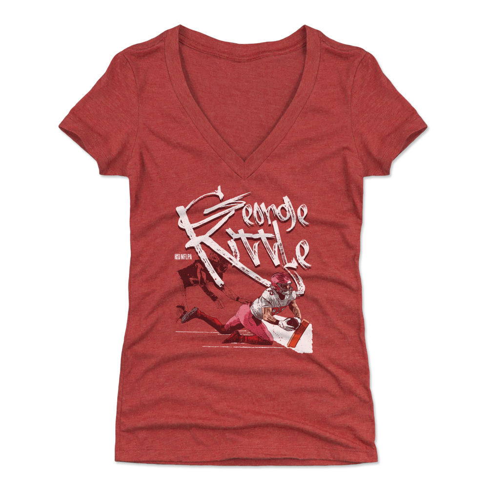 George Kittle Women's V-Neck T-Shirt | 500 LEVEL