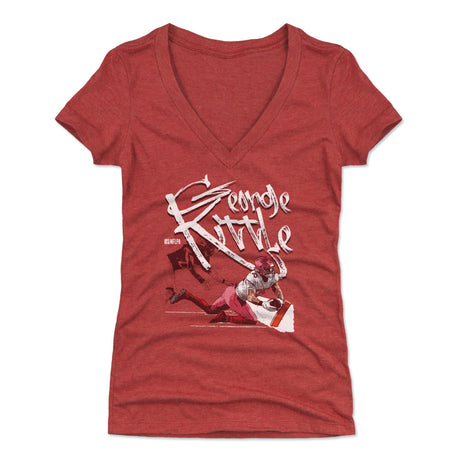 George Kittle Women's V-Neck T-Shirt | 500 LEVEL