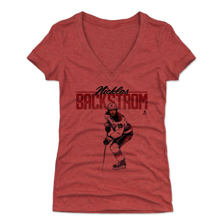 Nicklas Backstrom Women's V-Neck T-Shirt | 500 LEVEL