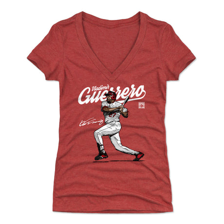 Vladimir Guerrero Women's V-Neck T-Shirt | 500 LEVEL