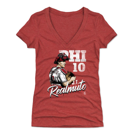 J.T. Realmuto Women's V-Neck T-Shirt | 500 LEVEL