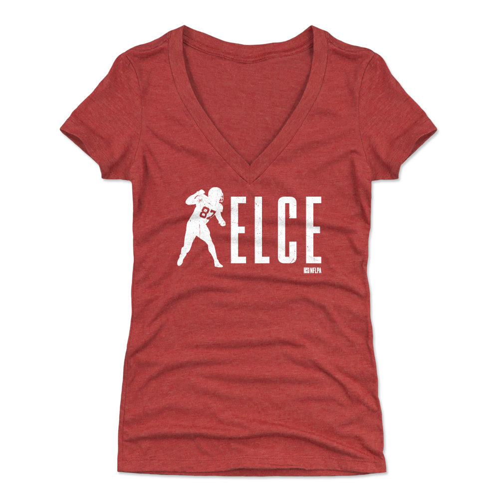 Travis Kelce Women's V-Neck T-Shirt | 500 LEVEL