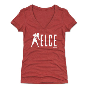 Travis Kelce Women's V-Neck T-Shirt | 500 LEVEL