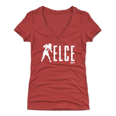 Travis Kelce Women's V-Neck T-Shirt | 500 LEVEL