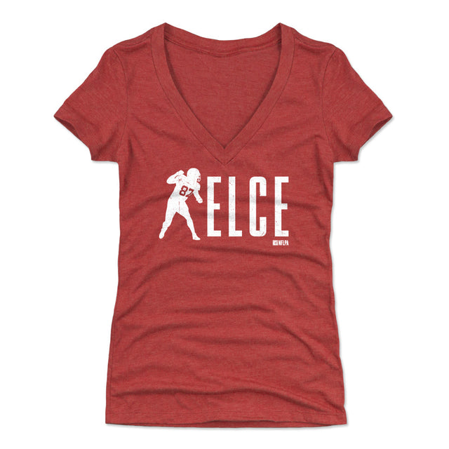 Travis Kelce Women's V-Neck T-Shirt | 500 LEVEL