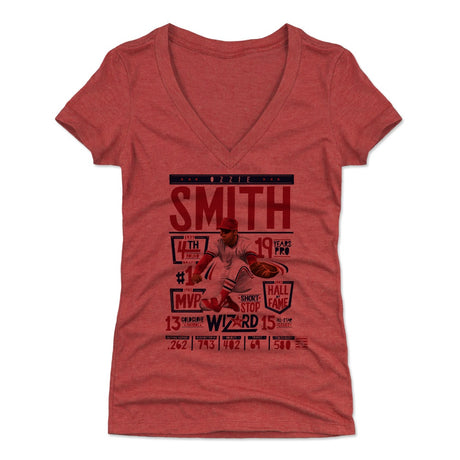 Ozzie Smith Women's V-Neck T-Shirt | 500 LEVEL