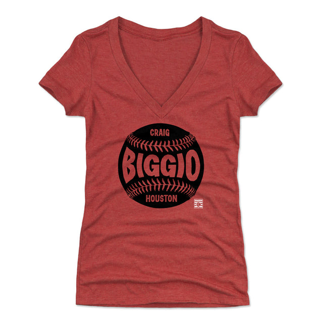 Craig Biggio Women's V-Neck T-Shirt | 500 LEVEL