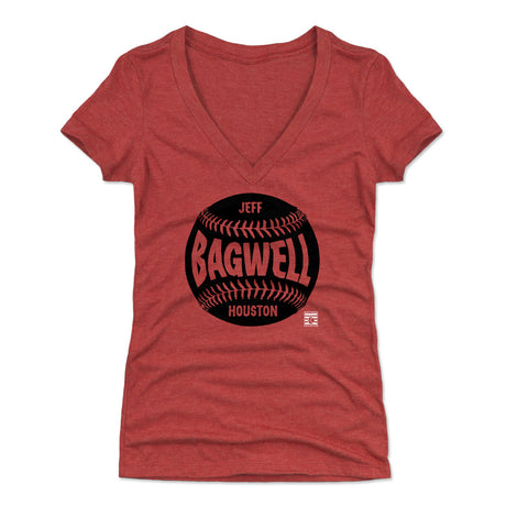 Jeff Bagwell Women's V-Neck T-Shirt | 500 LEVEL