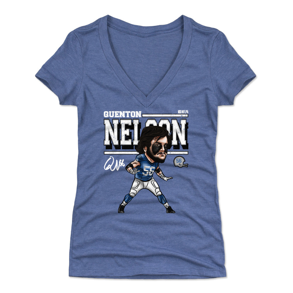 Quenton Nelson Women's V-Neck T-Shirt | 500 LEVEL