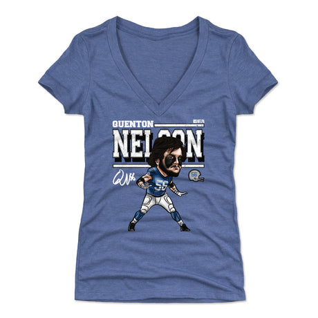 Quenton Nelson Women's V-Neck T-Shirt | 500 LEVEL