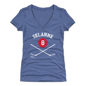 Teemu Selanne Women's V-Neck T-Shirt | 500 LEVEL