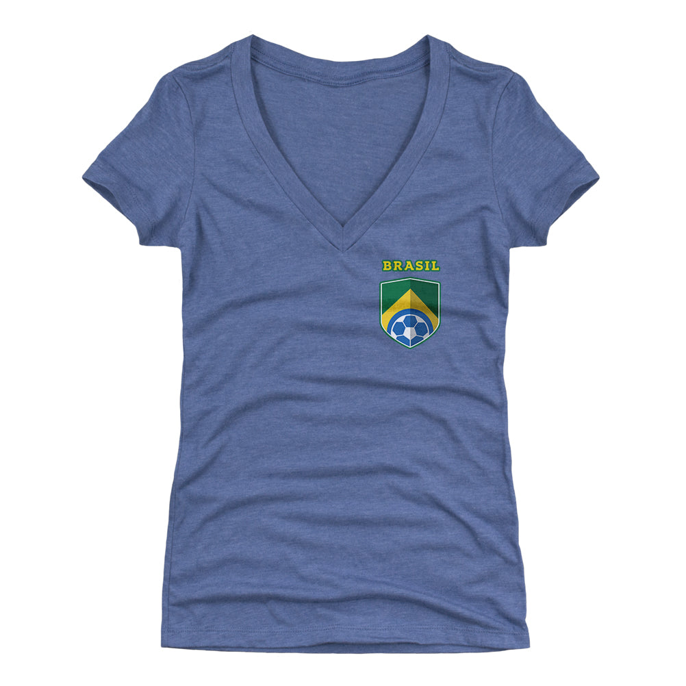 Brazil Women&#39;s V-Neck T-Shirt | 500 LEVEL