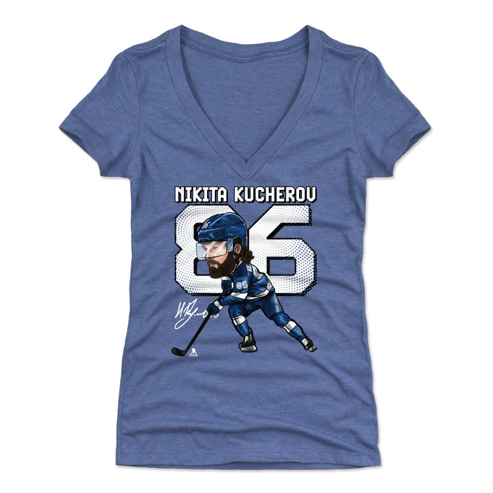 Nikita Kucherov Women's V-Neck T-Shirt | 500 LEVEL