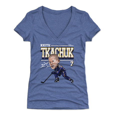 Keith Tkachuk Women's V-Neck T-Shirt | 500 LEVEL