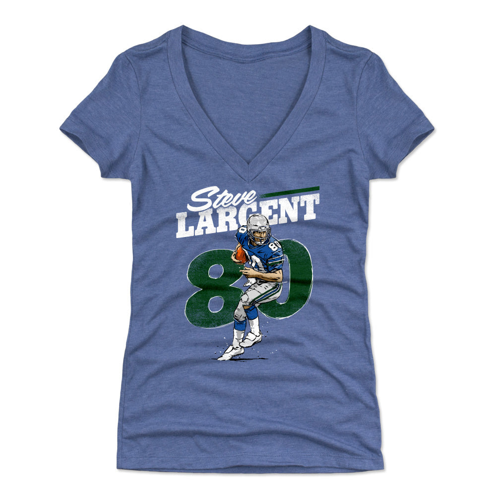 Steve Largent Women's V-Neck T-Shirt | 500 LEVEL