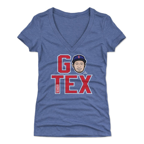 Corey Seager Women's V-Neck T-Shirt | 500 LEVEL