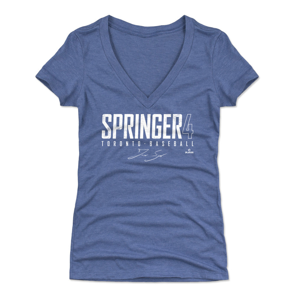 George Springer Women&#39;s V-Neck T-Shirt | 500 LEVEL