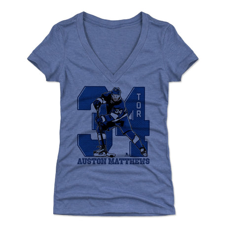 Auston Matthews Women's V-Neck T-Shirt | 500 LEVEL