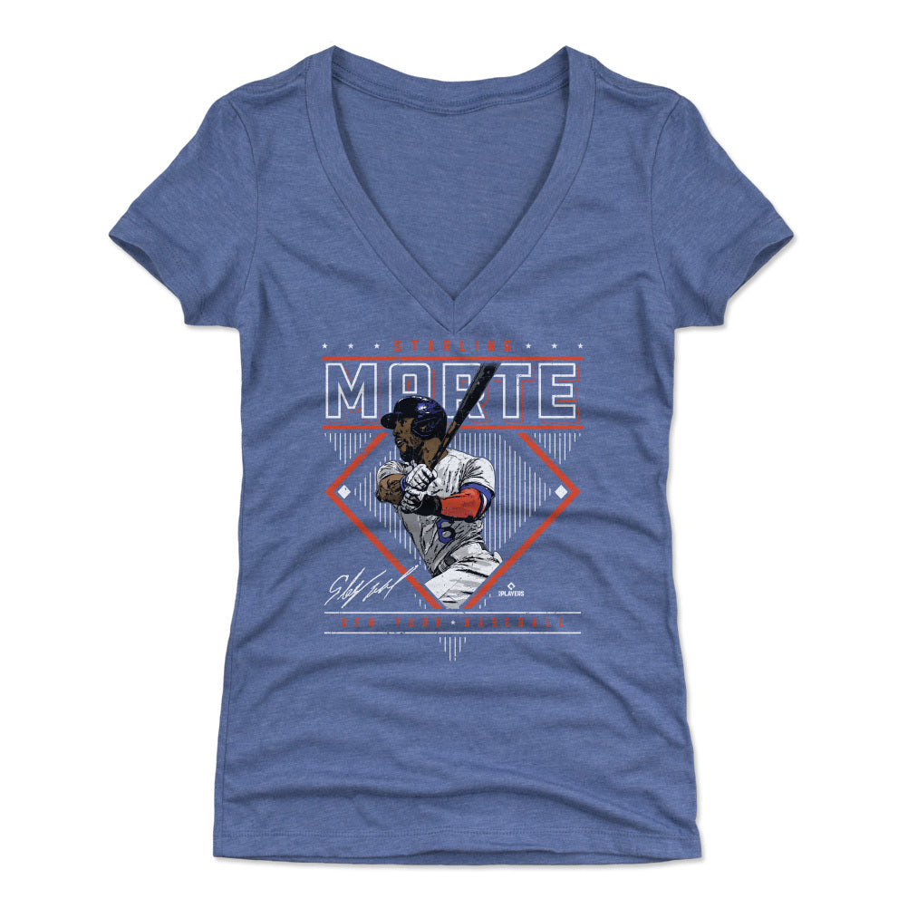 Starling Marte Women's V-Neck T-Shirt | 500 LEVEL