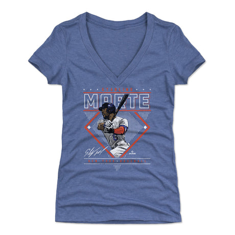 Starling Marte Women's V-Neck T-Shirt | 500 LEVEL