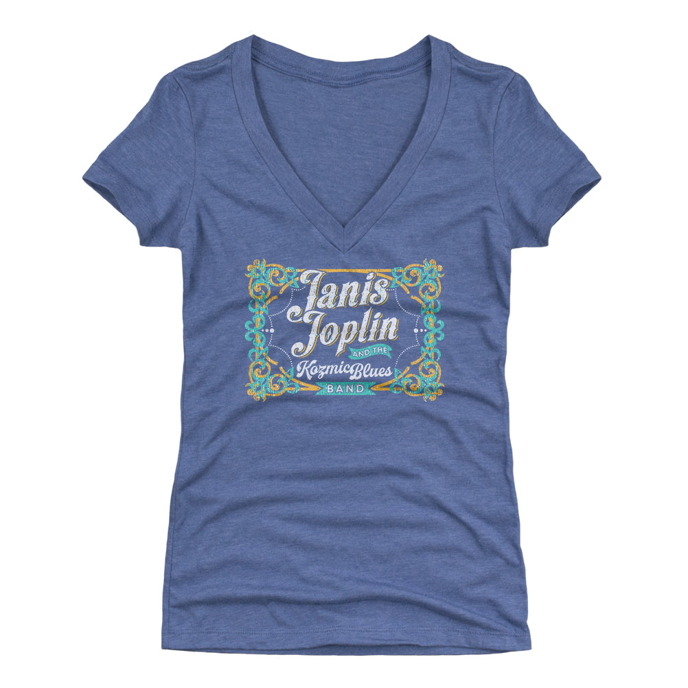 Janis Joplin Women's V-Neck T-Shirt | 500 LEVEL