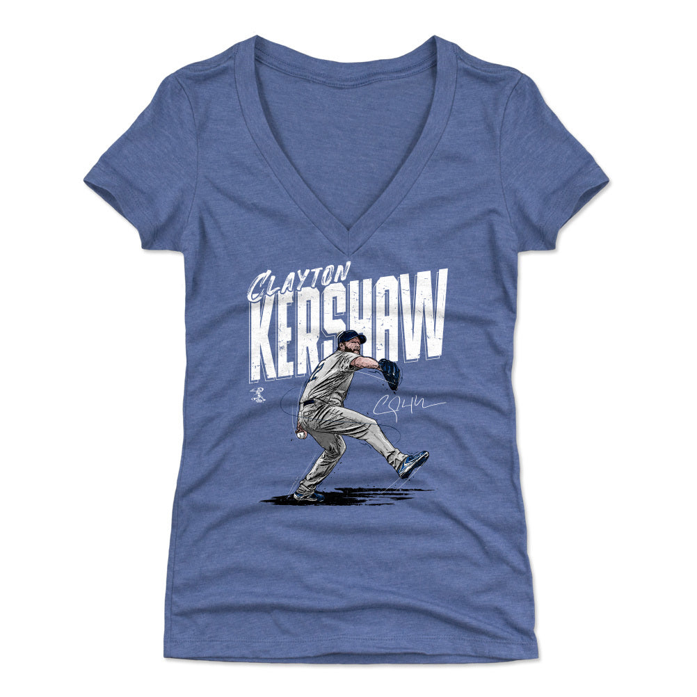 Clayton Kershaw Women's V-Neck T-Shirt | 500 LEVEL