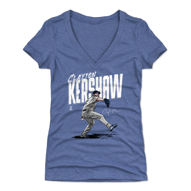 Clayton Kershaw Women's V-Neck T-Shirt | 500 LEVEL
