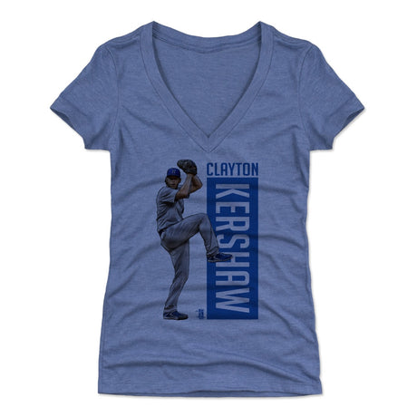 Clayton Kershaw Women's V-Neck T-Shirt | 500 LEVEL