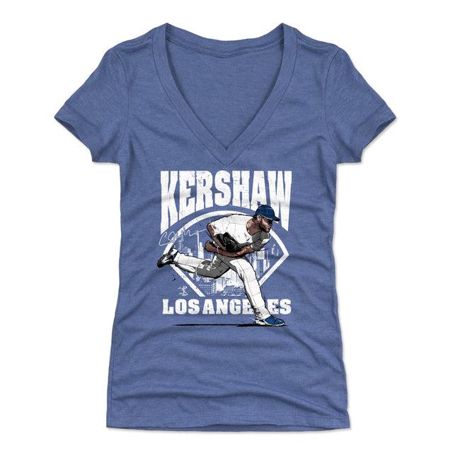 Clayton Kershaw Women's V-Neck T-Shirt | 500 LEVEL