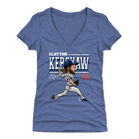 Clayton Kershaw Women's V-Neck T-Shirt | 500 LEVEL