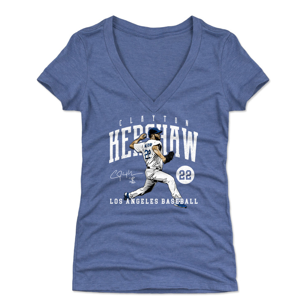 Clayton Kershaw Women's V-Neck T-Shirt | 500 LEVEL