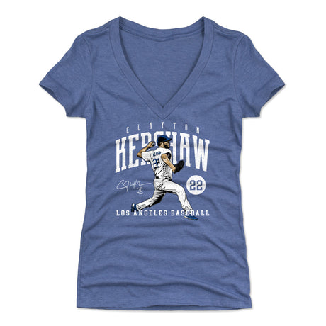Clayton Kershaw Women's V-Neck T-Shirt | 500 LEVEL