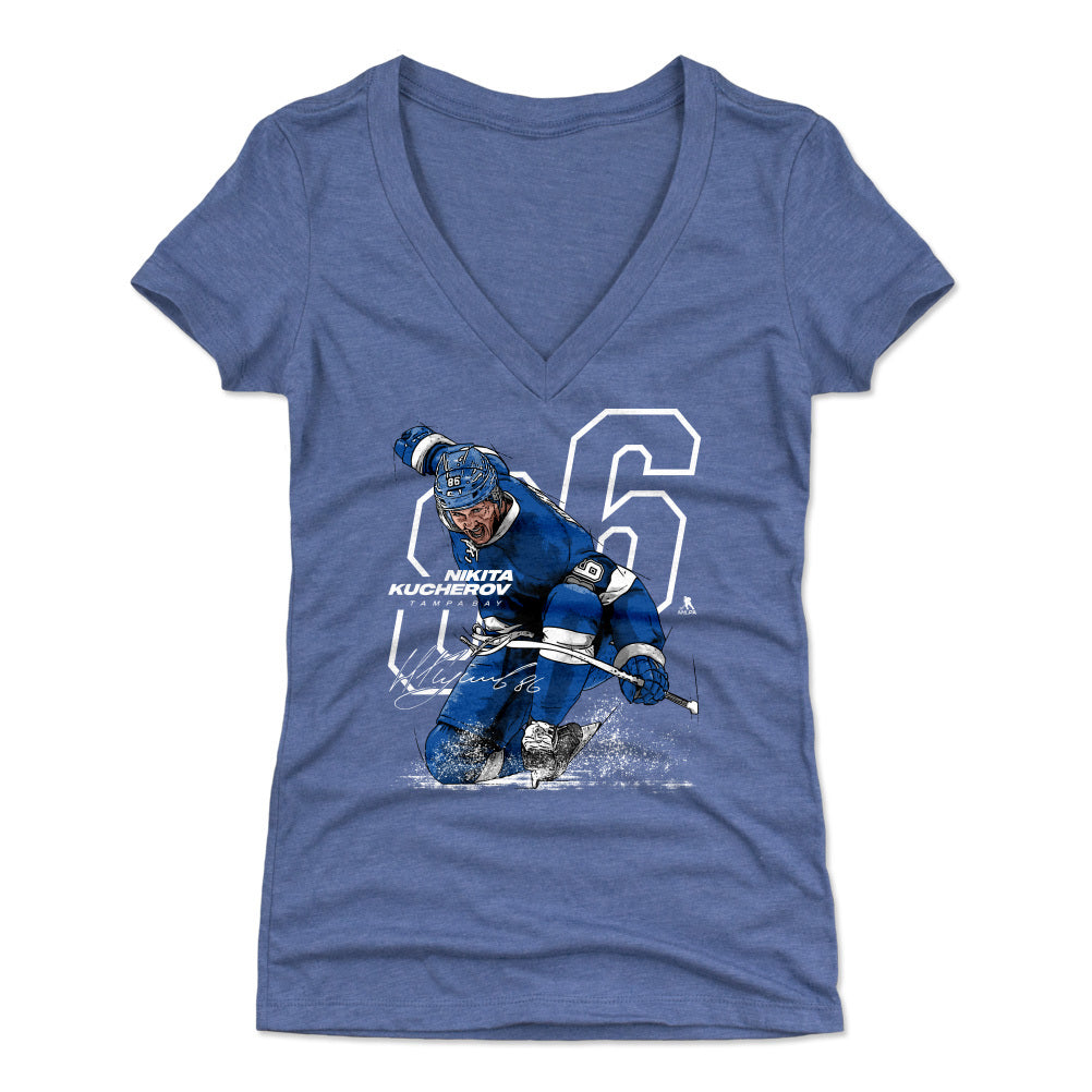 Nikita Kucherov Women's V-Neck T-Shirt | 500 LEVEL