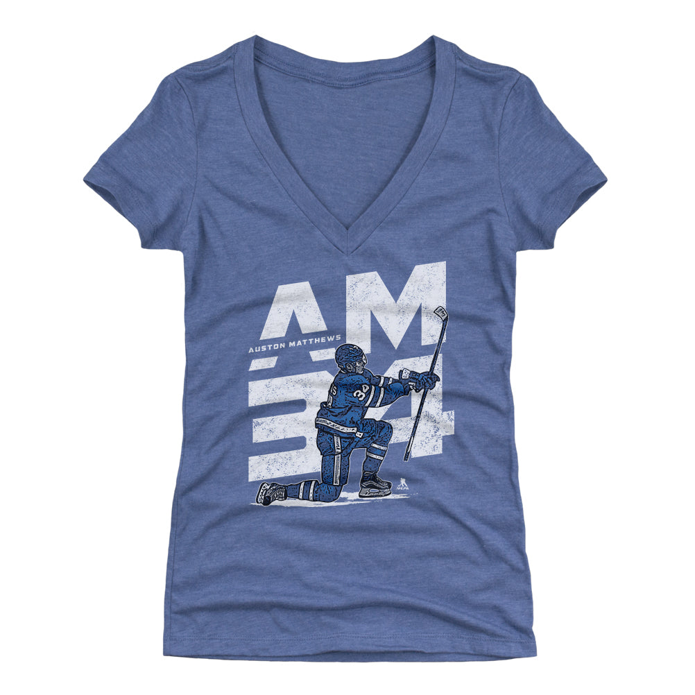 Auston Matthews Women's V-Neck T-Shirt | 500 LEVEL
