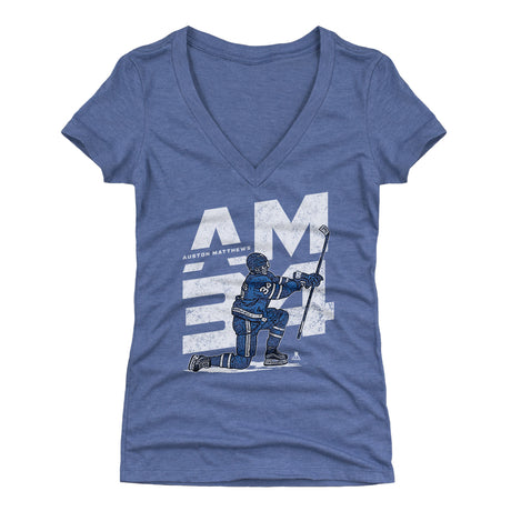 Auston Matthews Women's V-Neck T-Shirt | 500 LEVEL